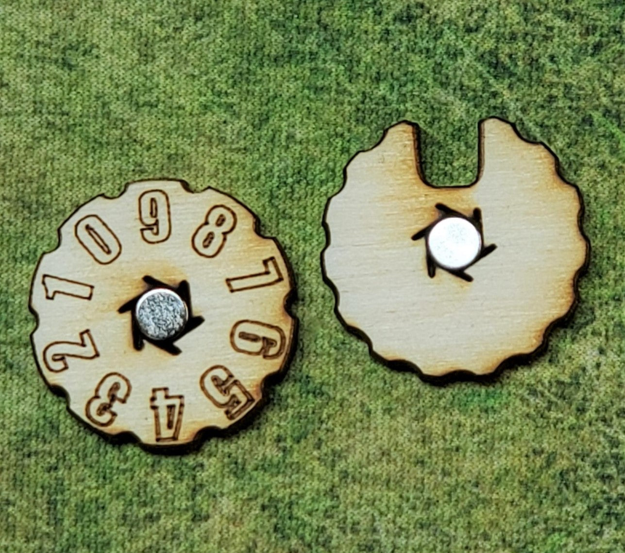 Wound Dial, 0-9 - Set of Five
