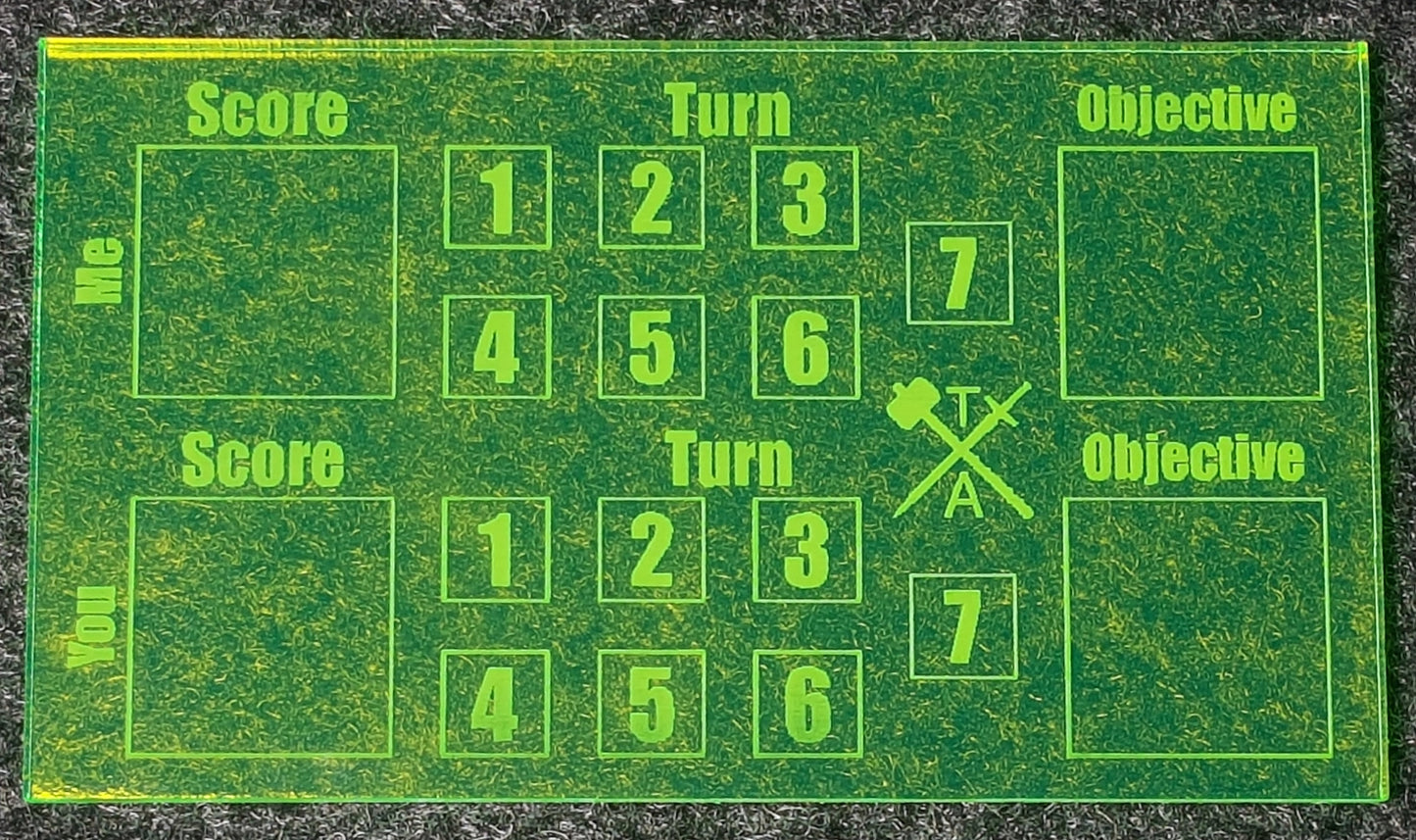 Acrylic Game Tracker Warmachine Compatible