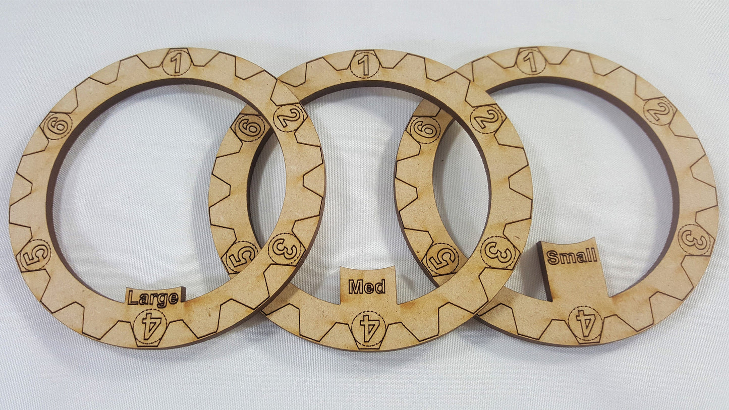 3" Smoke Ring w/ Direction Marks