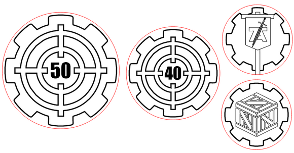 Warmachine Compatible 2024 Steamroller Objective Set