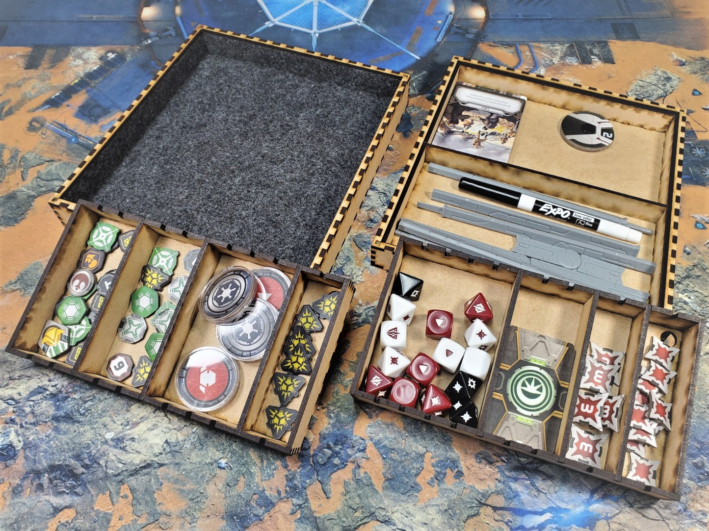 Large Dice Tray & Organizer (Assembled)