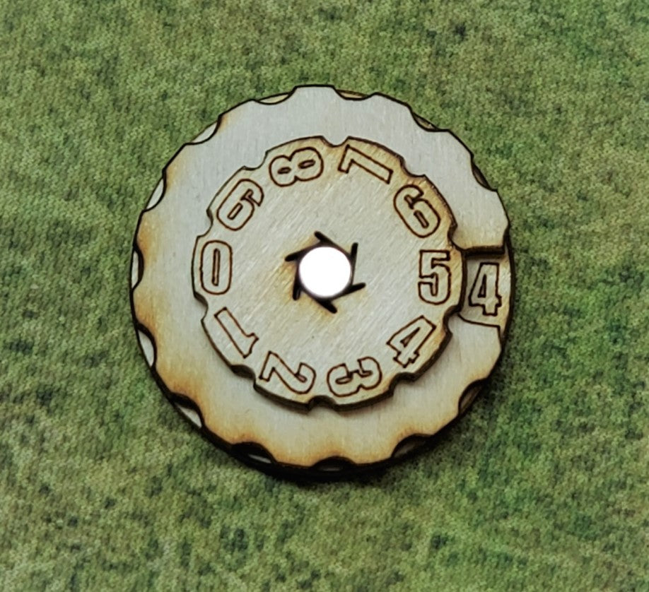 Wound Dial, 0-99 - Set of Five