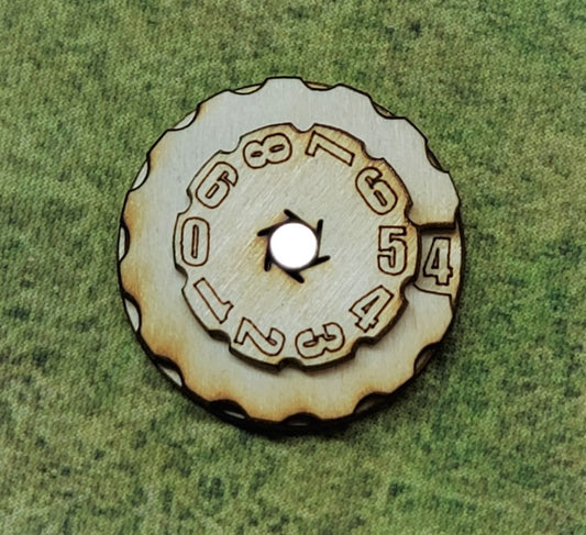 Wound Dial, 0-99 - Set of Five